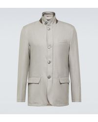 Herno - Cotton, Cashmere, And Silk Coat - Lyst
