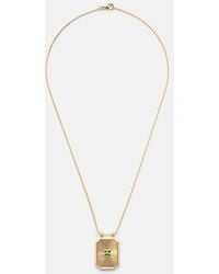 Marie Lichtenberg - Luck 18Kt Pendant Necklace With Emerald - Lyst