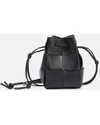 Bottega Veneta - Bucket-Bag Cassette Mini aus Leder - Lyst