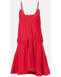 Isabel Marant - Minikleid Danielle Aus Einem Baumwollgemisch - Lyst