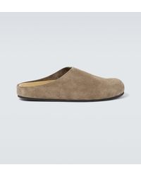 The Row - Slippers Hugo in suede - Lyst
