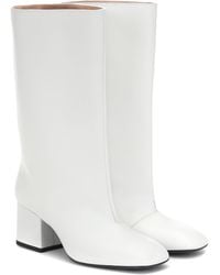 Marni Stiefel aus Leder - Weiß