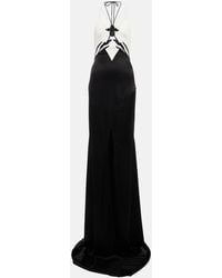 David Koma - Embellished Cady And Satin Gown - Lyst
