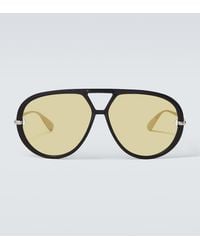Bottega Veneta - Classic Aviator Sunglasses - Lyst