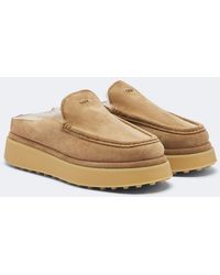 Tod's - Gommino Suede Platform Mules - Lyst