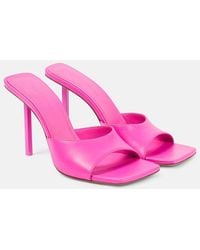 AMINA MUADDI - Laura 95 Leather Sandal - Lyst