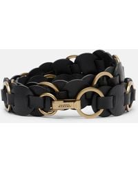 Isabel Marant - Lota Braided Embellished Leather Belt - Lyst