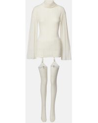 AYA MUSE - Wool-Blend Minidress - Lyst