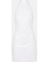 ROTATE BIRGER CHRISTENSEN - Bridal Embellished Halterneck Minidress - Lyst