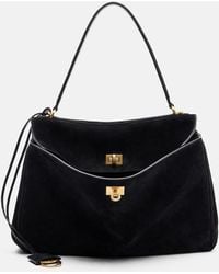 Balenciaga - Rodeo Medium Suede Shoulder Bag - Lyst