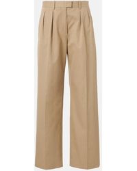 The Row - Alfidis Cotton And Cashmere Wide-Leg Pants - Lyst