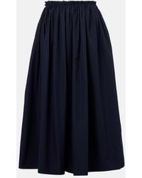Gabriela Hearst - Chiara Cotton Poplin Midi Skirt - Lyst