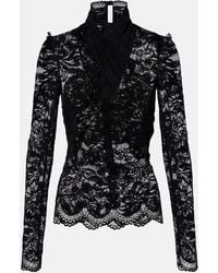 Rabanne - Floral Lace Top - Lyst