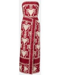 Johanna Ortiz - Printed Cotton Wrap Dress - Lyst