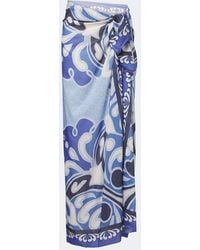 La DoubleJ - Printed Cotton Beach Cover-Up - Lyst