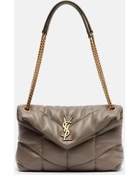 Saint Laurent - Bolso Al Hombro Puffer Small De Piel - Lyst