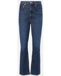 Agolde - Stovepipe High-Rise Straight Jeans - Lyst