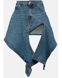 Y. Project - Evergreen Denim Miniskirt - Lyst