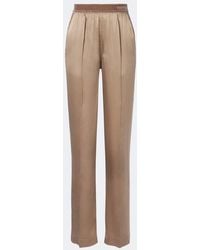 Tom Ford - Silk Satin Straight Pants - Lyst
