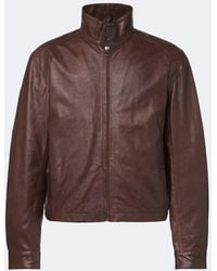 Lemaire - Harrington Leather Jacket - Lyst