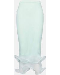 Jonathan Simkhai - Kelso Knit Semi-Sheer Midi Skirt - Lyst