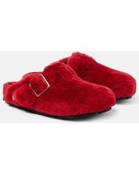 Birkenstock - Slippers Boston Aus Shearling - Lyst