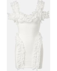 Self-Portrait - X Christopher Kane Lace-Trimmed Minidress - Lyst