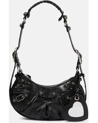 Balenciaga - Le Cagole Xs Leather Shoulder Bag - Lyst