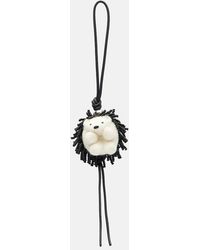 Loewe - Hedgehog Beaded Wool Bag Charm - Lyst