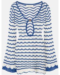 Bananhot - Rey Striped Crochet Beach Dress - Lyst