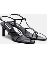 Jil Sander - Cage Leather Sandals - Lyst