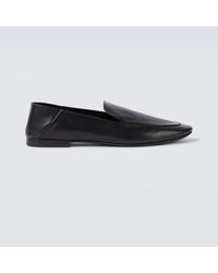 Saint Laurent - Alain Leather Slippers - Lyst