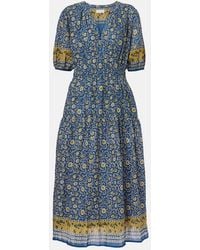 Velvet - Natalia Floral Cotton Maxi Dress - Lyst