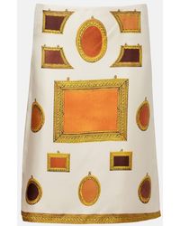 Versace - Skirt Printed Silk - Lyst