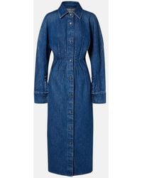 Givenchy - Midikleid Aus Denim - Lyst