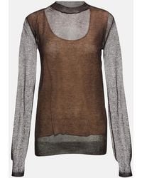 Tod's - Sheer Cotton-Blend Sweater - Lyst