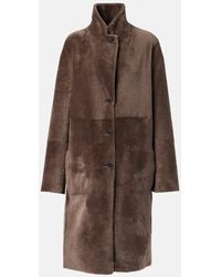 JOSEPH - Wendbarer Mantel Aus Shearling Und Leder - Lyst