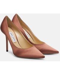 Jimmy Choo - Love 100 Satin Pumps - Lyst
