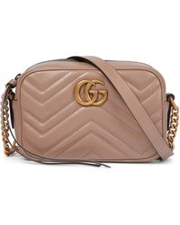 gg marmont small matelasse leather crossbody camera bag