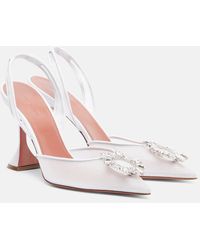 AMINA MUADDI - Begum 95 Mesh Slingback Pumps - Lyst