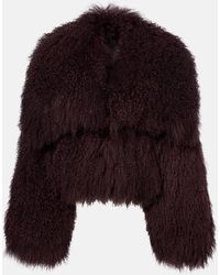 The Attico - Shearling Jacket - Lyst
