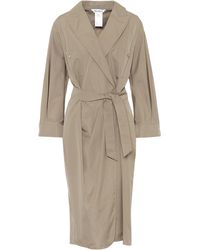 Max Mara Calia Cotton Wrap Dress - Natural
