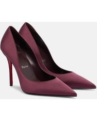 Christian Louboutin - Miss Z 100 Crepe Satin Pumps - Lyst