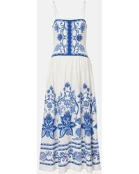 FARM Rio - Robe Longue Imprimee En Lin Melange - Lyst