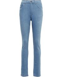 Y. Project Exclusive To Mytheresa – Panelled High-rise Skinny Jeans - Blue