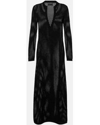 Nili Lotan - Zera Open-Knit Cotton Maxi Dress - Lyst