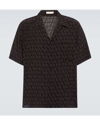 Valentino - Camisa Toile Iconographe de seda - Lyst