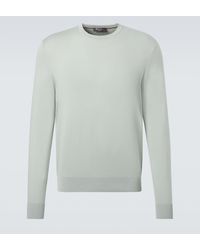 Loro Piana - Cotton Crewneck Sweater - Lyst