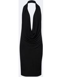 Gucci - Draped Halterneck Crepe Jersey Minidress - Lyst