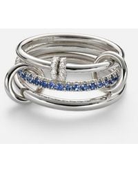 Spinelli Kilcollin - Raneth Sterling Ring With Sapphires And Diamonds - Lyst
